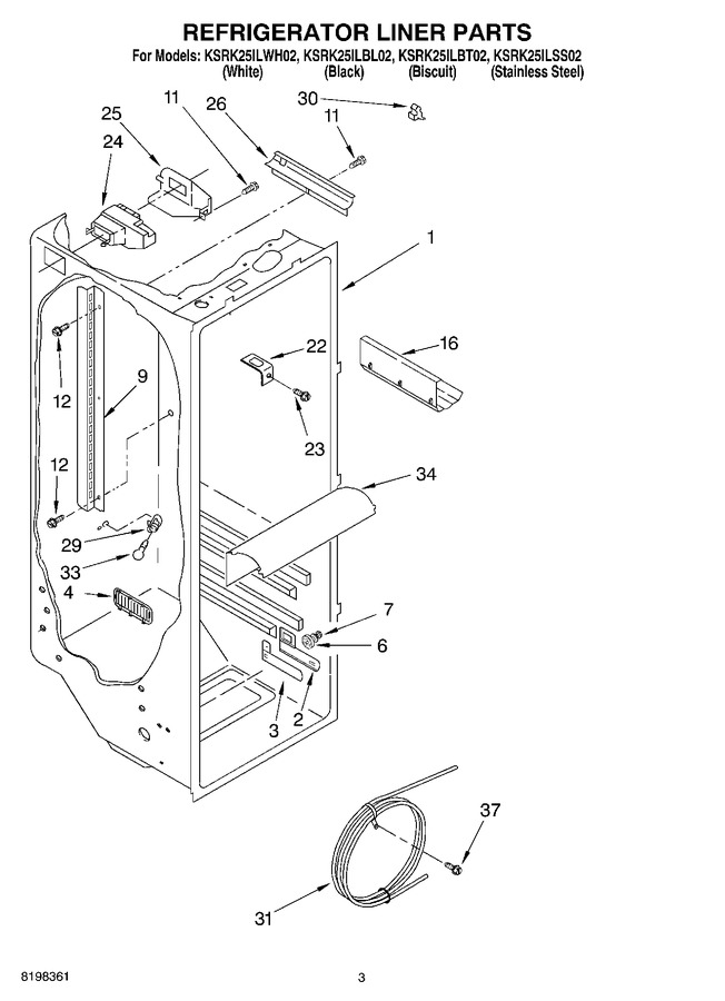 Diagram for KSRK25ILBT02