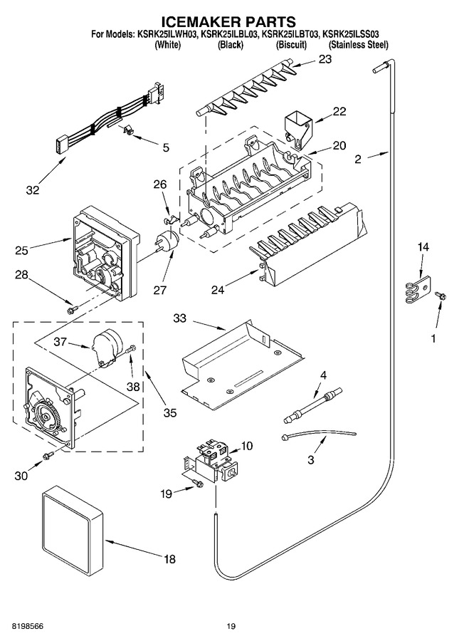 Diagram for KSRK25ILBT03