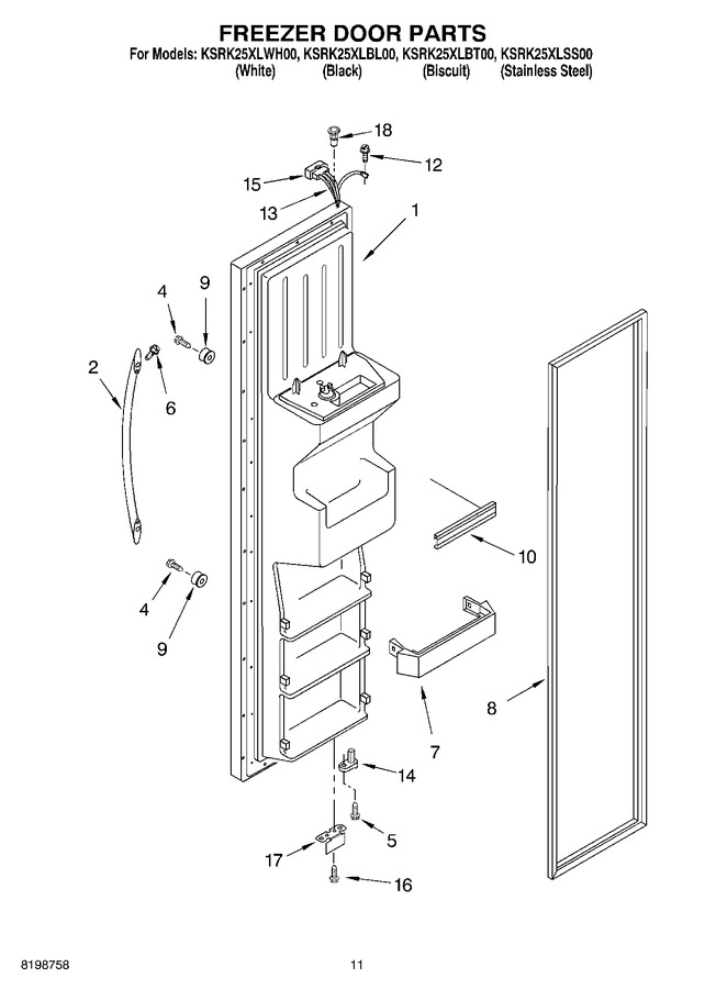 Diagram for KSRK25XLWH00