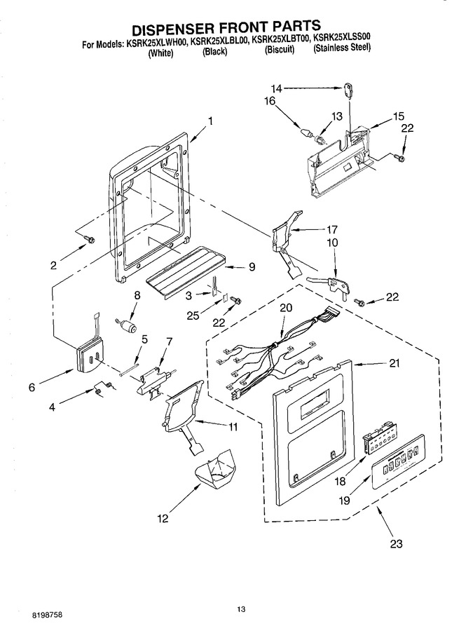 Diagram for KSRK25XLWH00