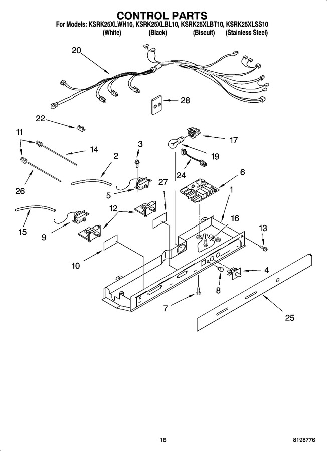 Diagram for KSRK25XLWH10