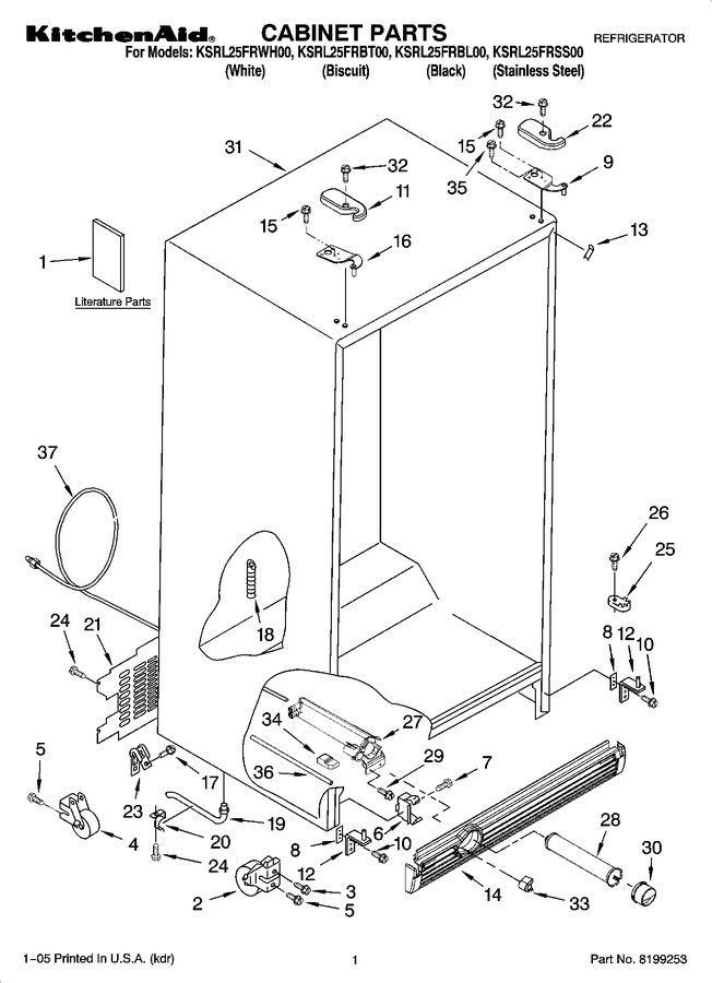 Diagram for KSRL25FRBL00