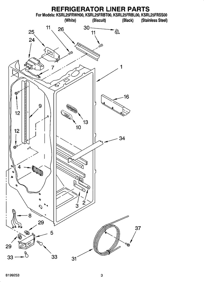 Diagram for KSRL25FRBL00