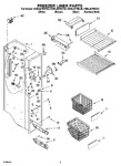 Diagram for 04 - Freezer Liner Parts