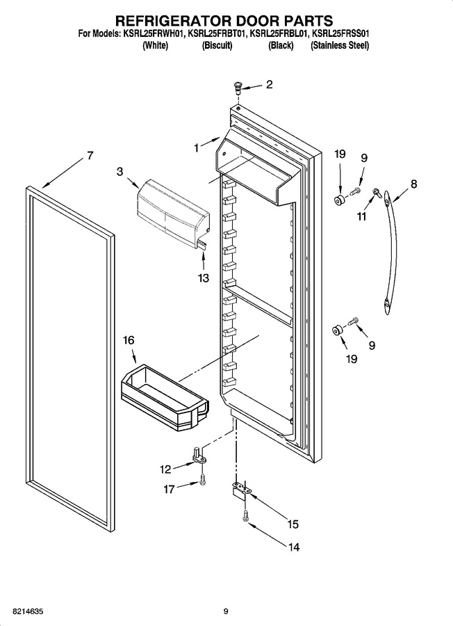 Diagram for KSRL25FRWH01