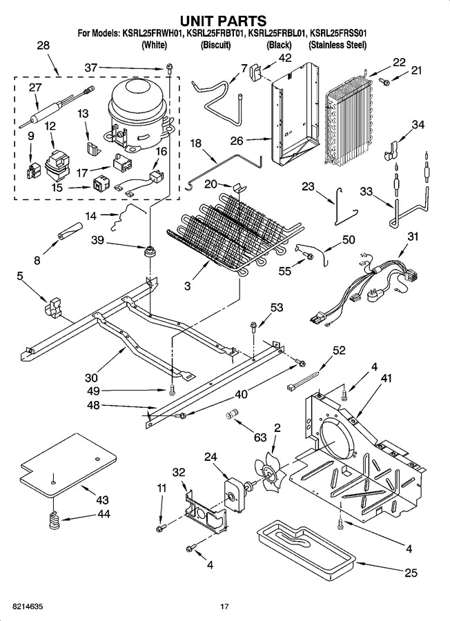 Diagram for KSRL25FRWH01