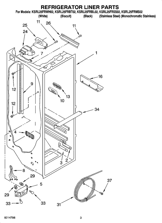 Diagram for KSRL25FRWH02