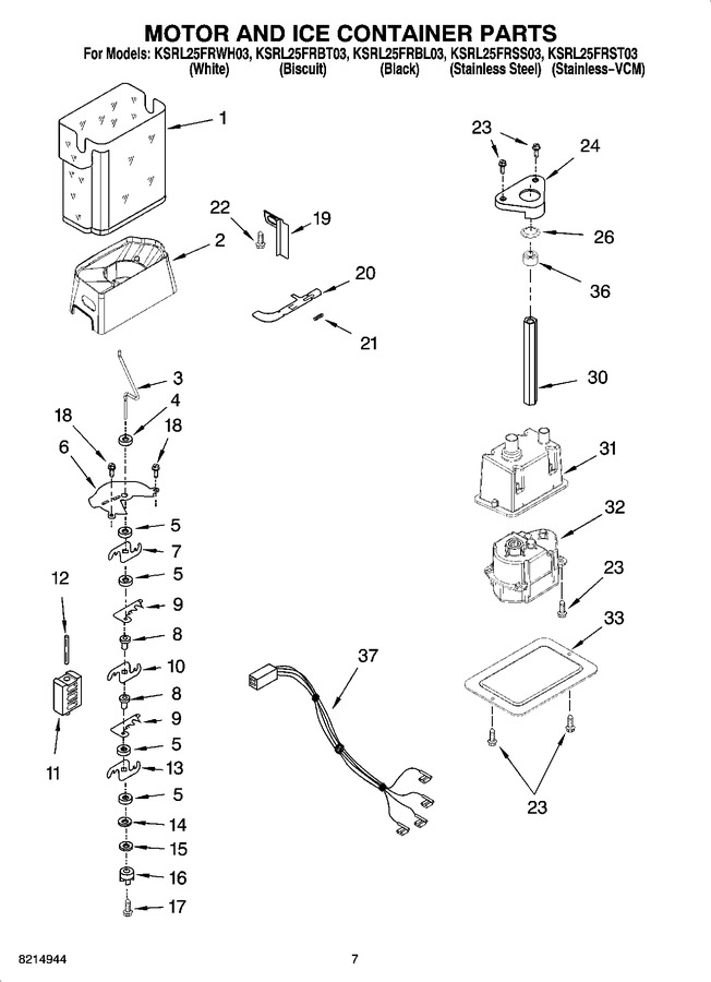 Diagram for KSRL25FRBL03