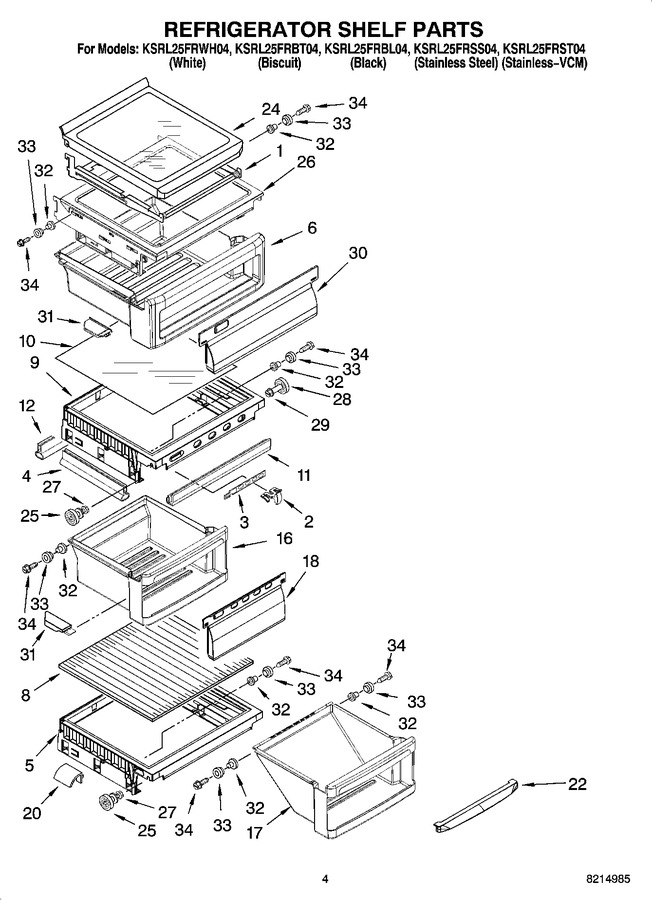 Diagram for KSRL25FRWH04