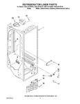 Diagram for 02 - Refrigerator Liner Parts