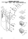 Diagram for 04 - Freezer Liner Parts