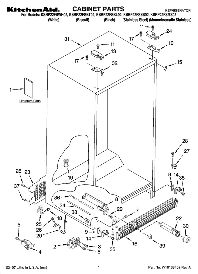 Diagram for KSRP22FSBL02