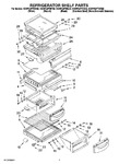 Diagram for 05 - Refrigerator Shelf Parts