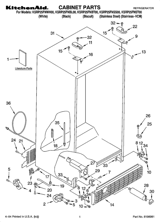 Diagram for KSRP25FNWH00