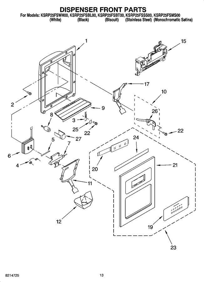 Diagram for KSRP25FSWH00