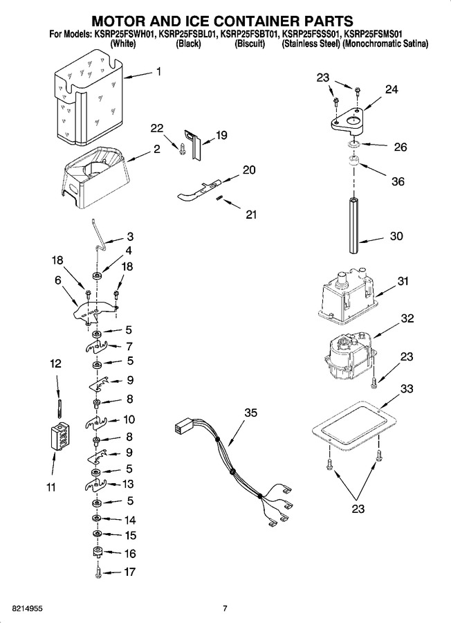 Diagram for KSRP25FSWH01