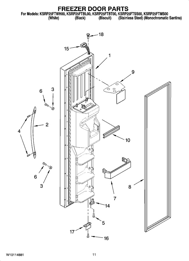 Diagram for KSRP25FTWH00