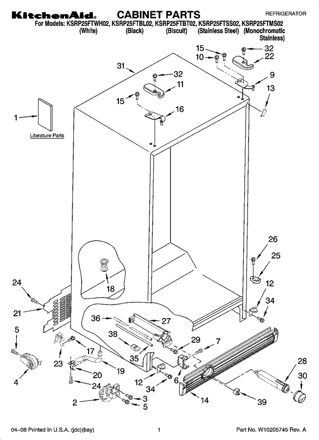 Diagram for KSRP25FTBL02