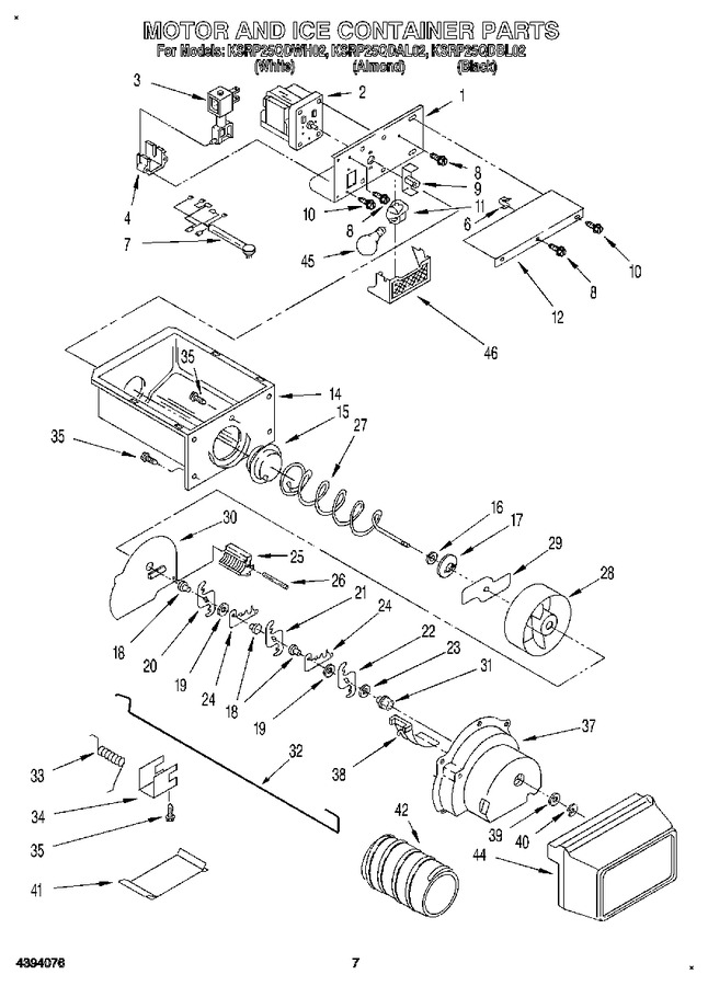 Diagram for KSRP25QDAL02