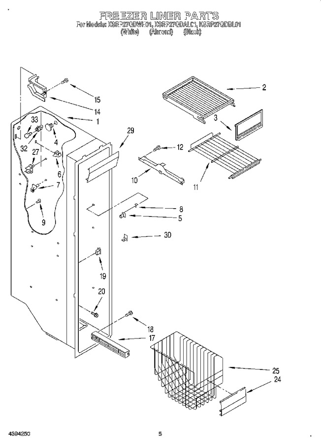 Diagram for KSRP27QDWH01