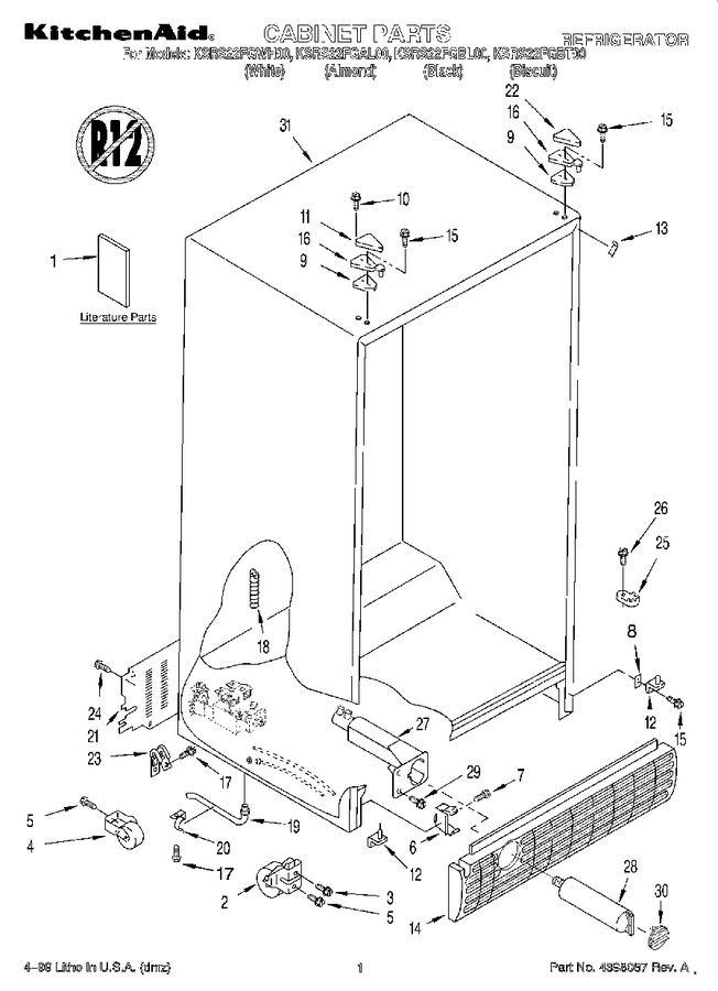 Diagram for KSRS22FGWH00