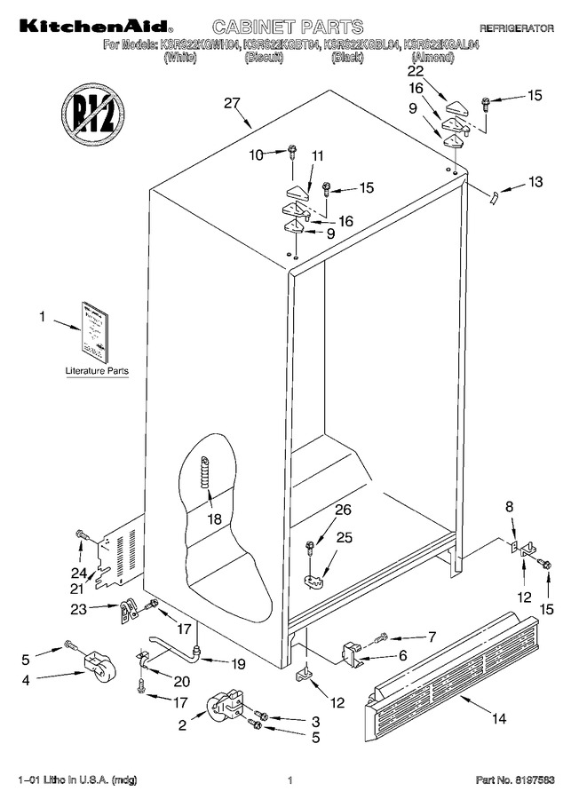 Diagram for KSRS22KGWH04