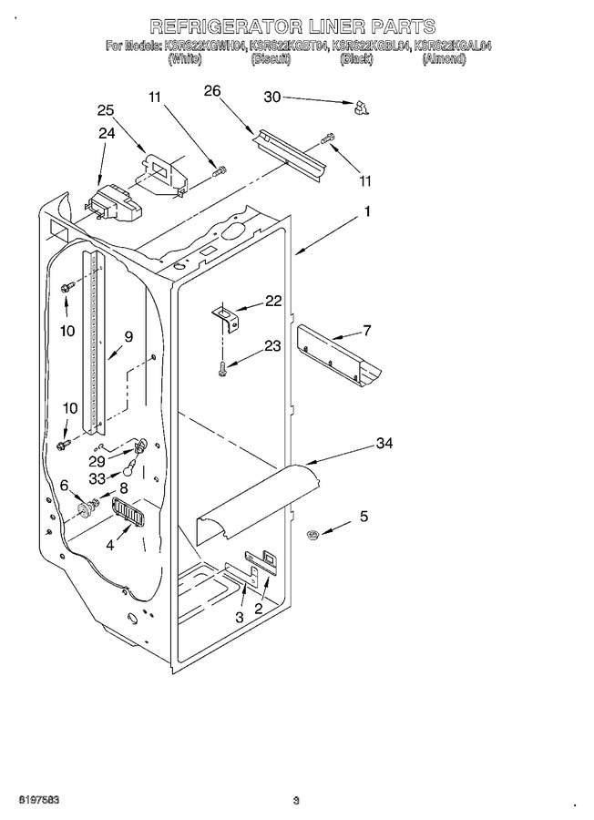 Diagram for KSRS22KGWH04