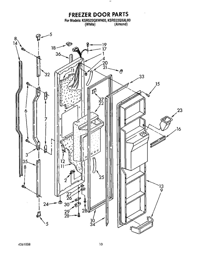 Diagram for KSRS22QXWH00