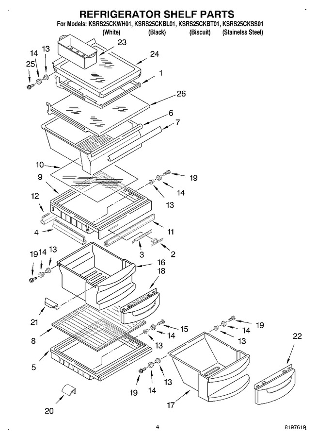 Diagram for KSRS25CKWH01