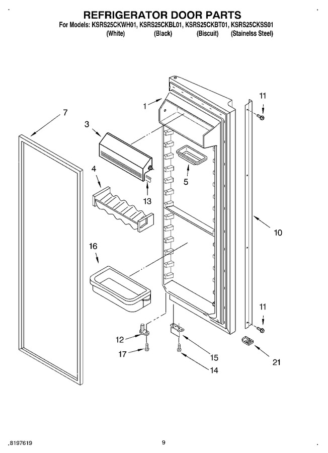 Diagram for KSRS25CKWH01