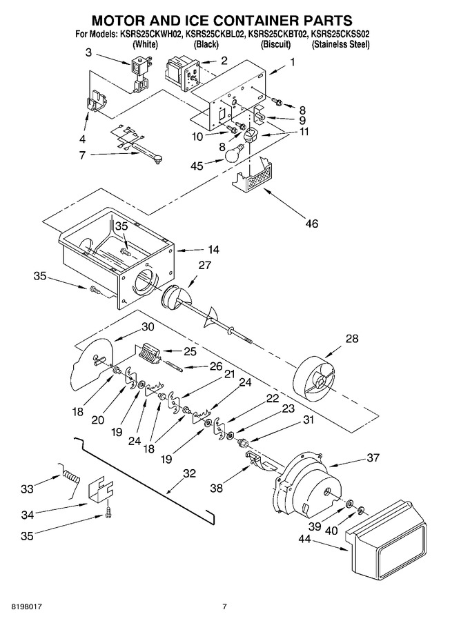 Diagram for KSRS25CKWH02