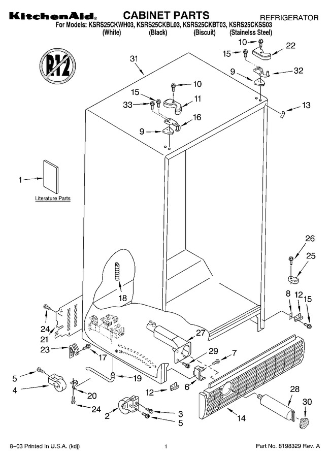 Diagram for KSRS25CKSS03