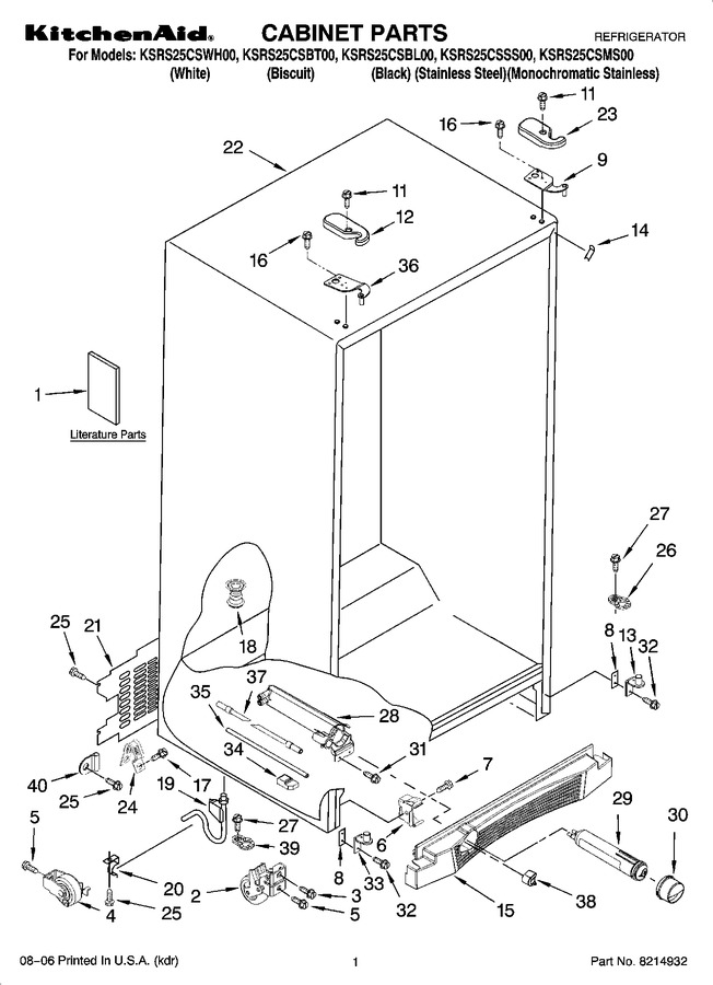 Diagram for KSRS25CSBT00