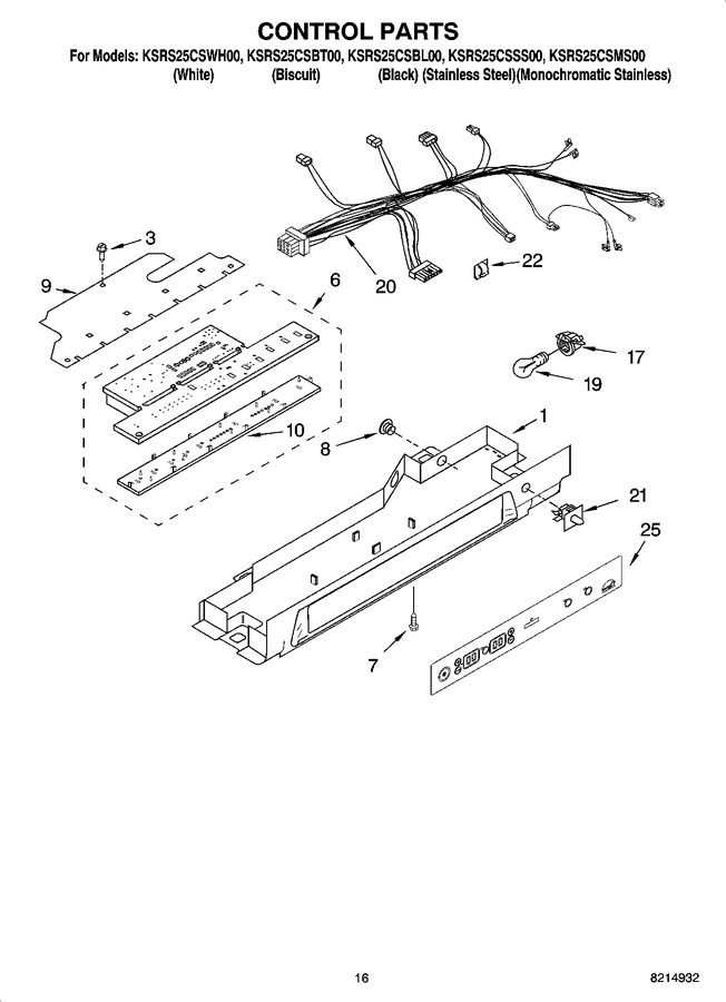 Diagram for KSRS25CSWH00