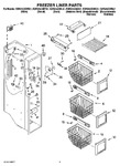 Diagram for 04 - Freezer Liner Parts