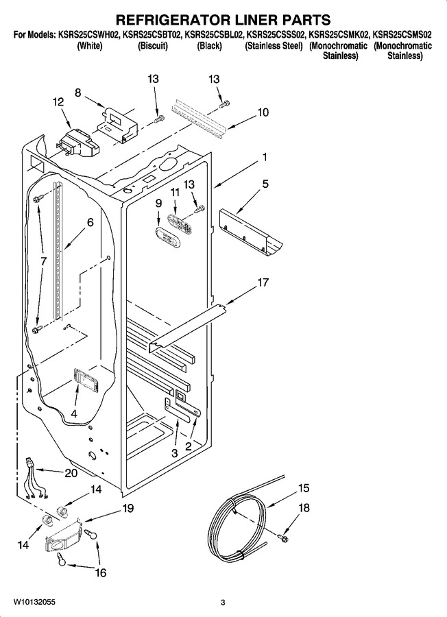 Diagram for KSRS25CSBL02