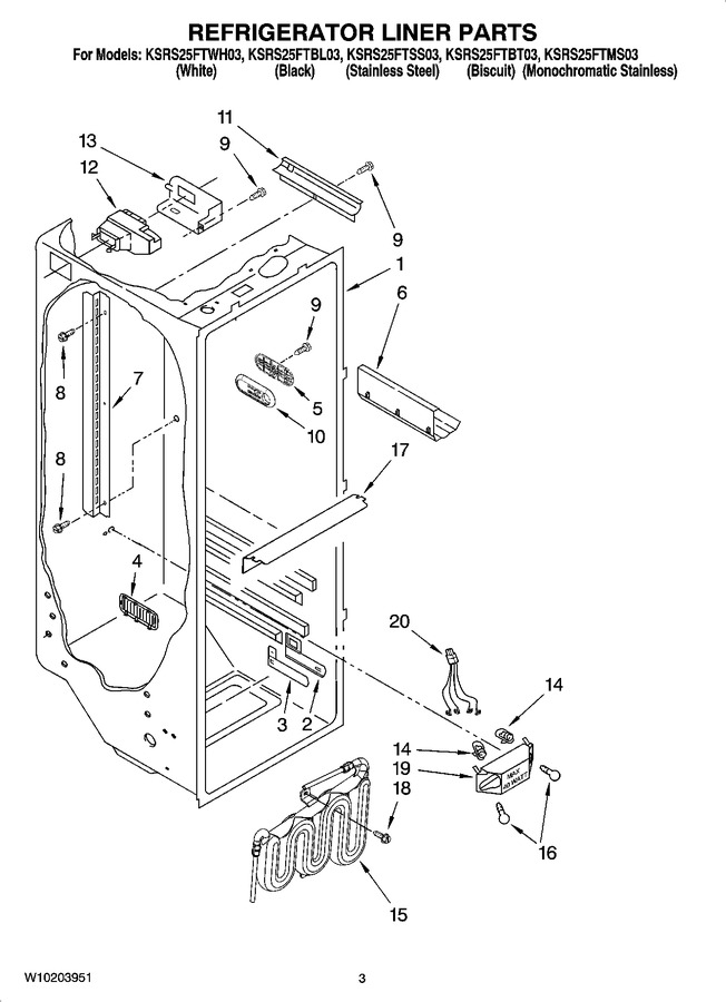 Diagram for KSRS25FTWH03