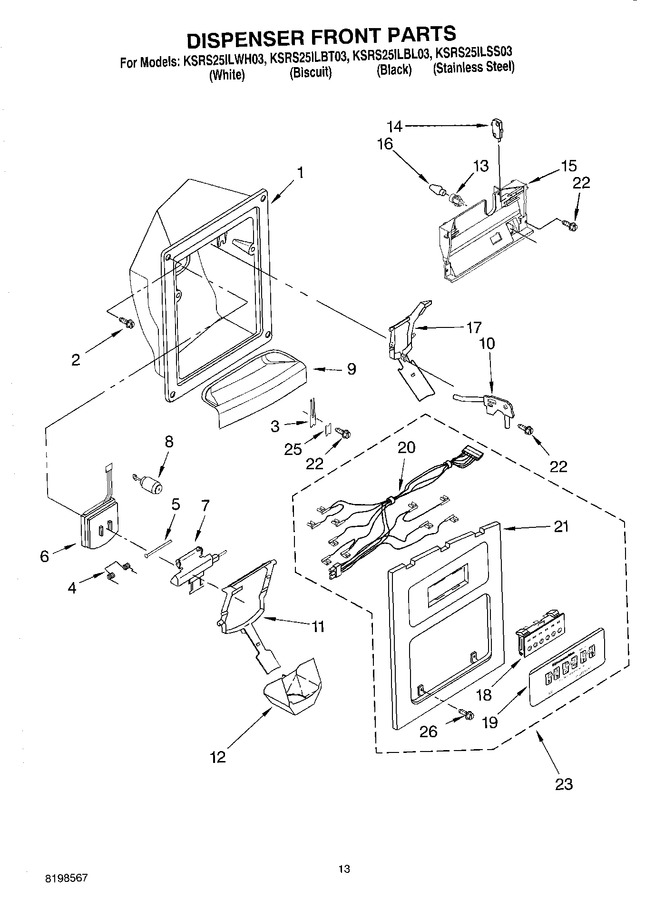 Diagram for KSRS25ILWH03