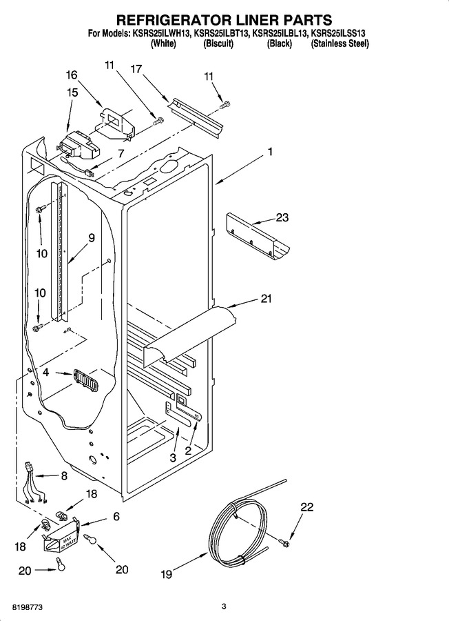 Diagram for KSRS25ILBL13