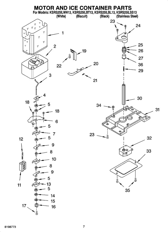 Diagram for KSRS25ILWH13