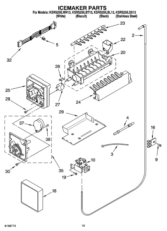 Diagram for KSRS25ILWH13