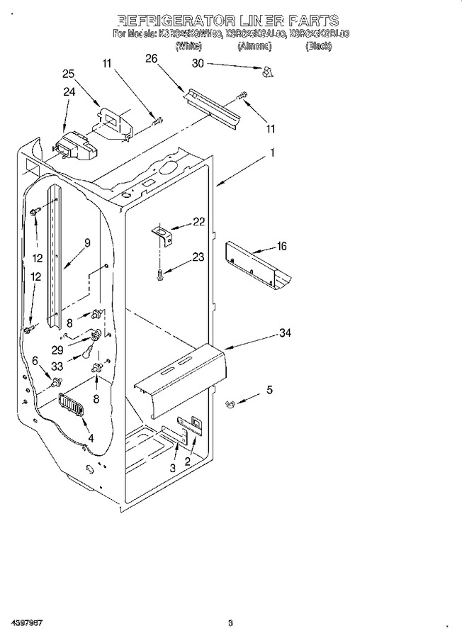 Diagram for KSRS25KGBL00