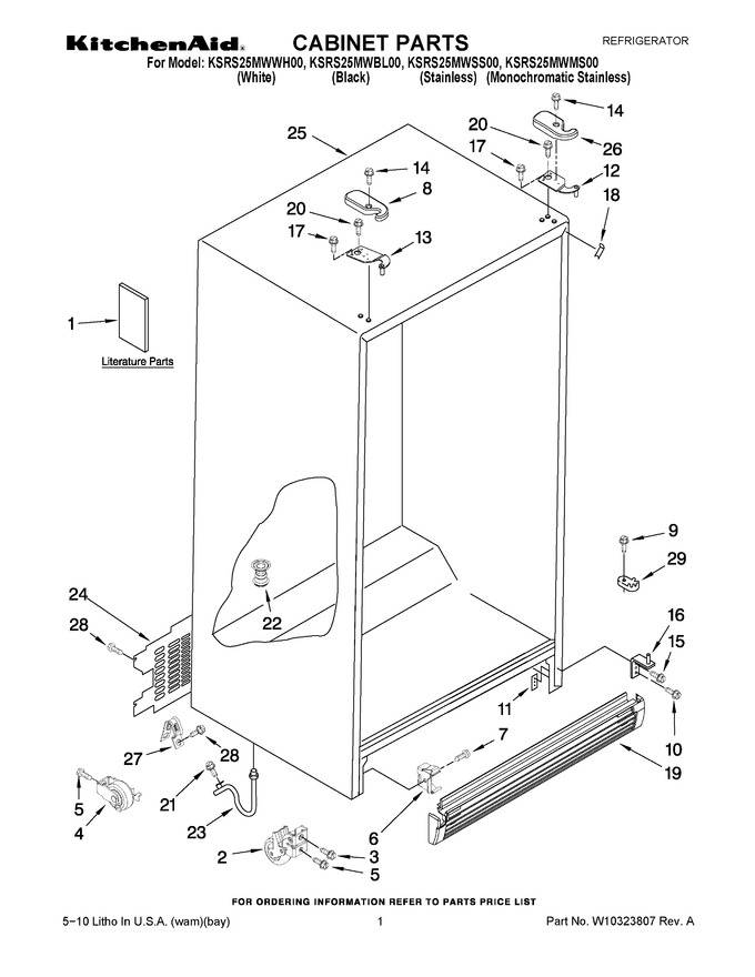 Diagram for KSRS25MWSS00