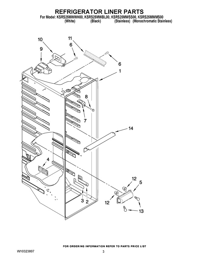 Diagram for KSRS25MWMS00