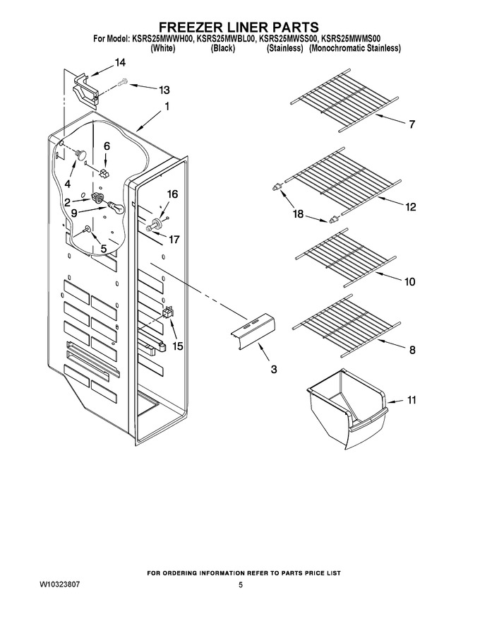 Diagram for KSRS25MWSS00