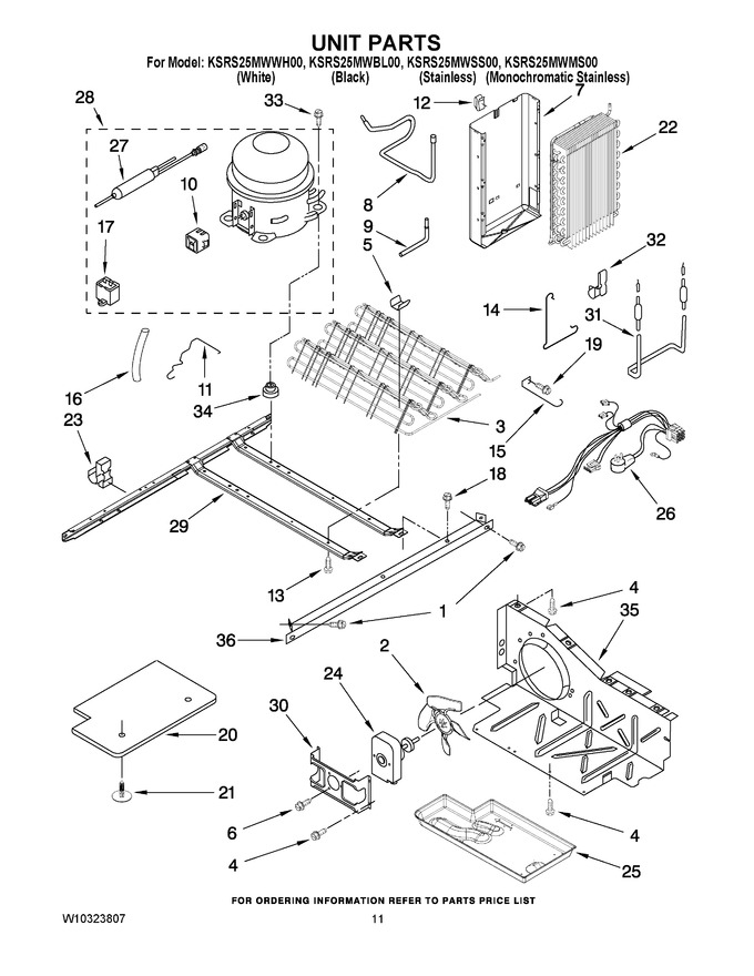 Diagram for KSRS25MWSS00