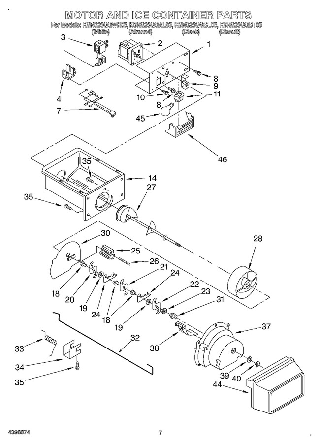 Diagram for KSRS25QGWH05