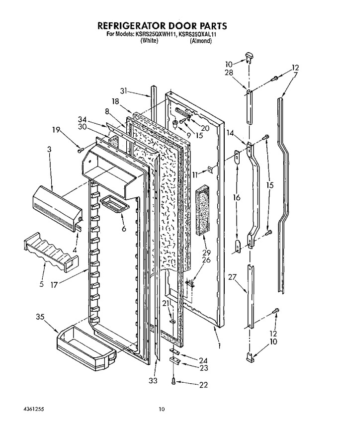 Diagram for KSRS25QXWH11