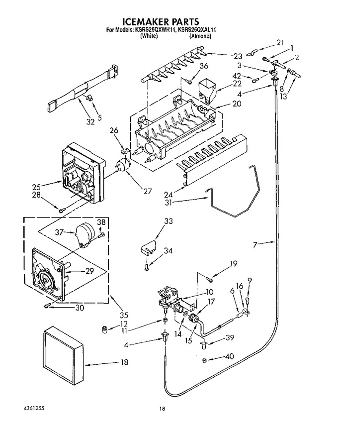 Diagram for KSRS25QXWH11