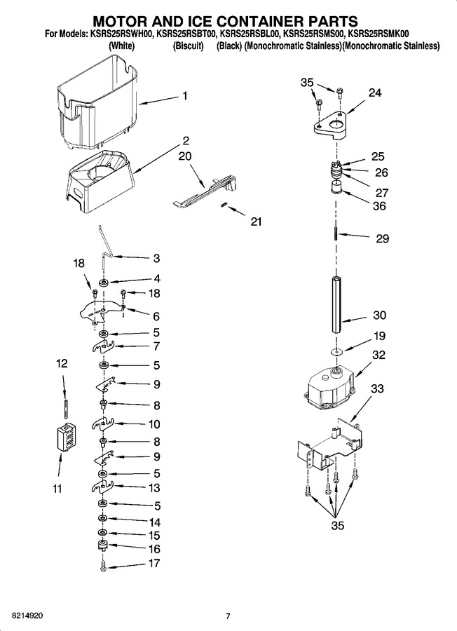 Diagram for KSRS25RSBL00